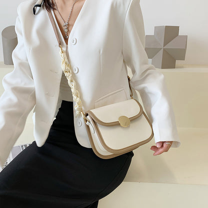 Western-style small bag women's bag 2023 summer new fashion small square bag trendy one-shoulder texture Messenger armpit handbag 