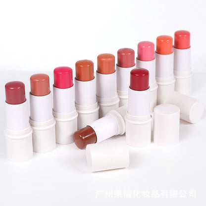 နယ်စပ်ဖြတ်ကျော် LOGO မရှိသော blush stick 11 ရောင် အသုတ်မိတ်ကပ် ဘက်စုံသုံး ဘက်စုံသုံး high-gloss blush stick တာရှည်ခံ နိုင်ငံခြားရောင်းဝယ်ရေး 