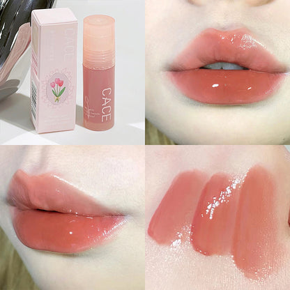 ထုတ်ကုန်အသစ် CACE Liuyun Dream Weaver Mirror Lip Gloss Dudu Lip Moisturizing Lip Oil Student Liquid Cross-Border Wholesale 