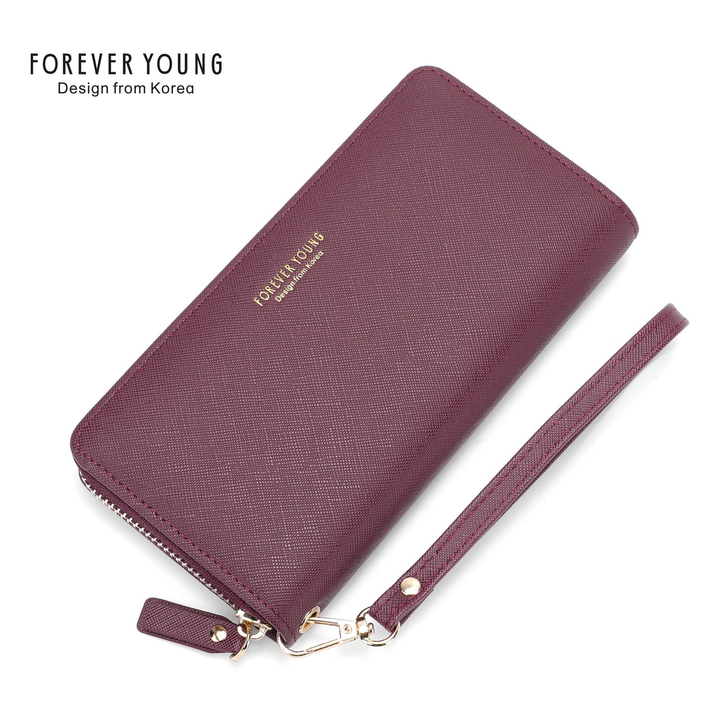 Forever Young Wallet Feminine Clutch Versatile Fashion Long Mobile Phone Wallet Anti-Scratch Wallet 