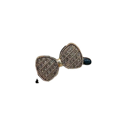 Fashionable retro small fragrance hair clip headdress female go out all-match small hair clip cute girl side clip hair clip 