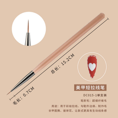 Japanese manicure pen brush set sweep pen double-ended construction pen light therapy painted line pen gradient pen wholesale