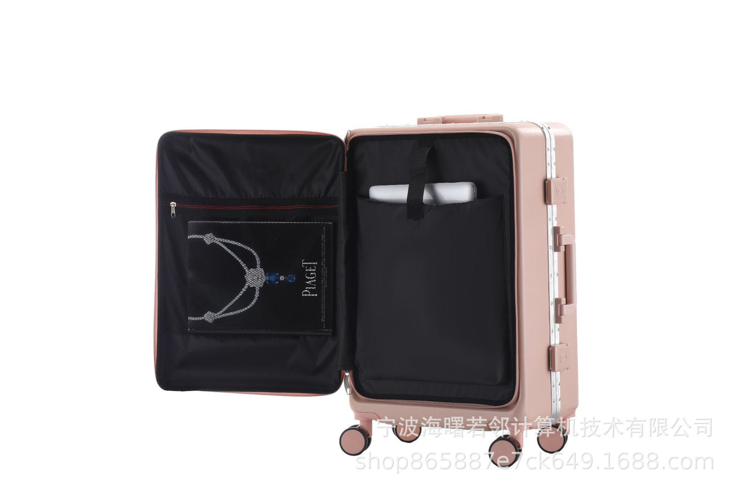 Student trolley suitcase women's front opening cover universal wheel side opening cover 26 inches men's and women's boarding luggage suitcase men's 