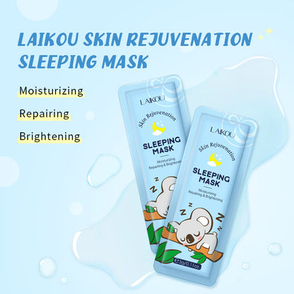 နယ်စပ်ဖြတ်ကျော် LAIKOU Koala Care Night Sleeping Mask 1 piece 3g အသားအရေ စိုပြေစေပြီး ရေဓာတ်ဖြည့်ပေးသော အသားအရေ ထိန်းသိမ်းမှု ထုတ်ကုန်များ 