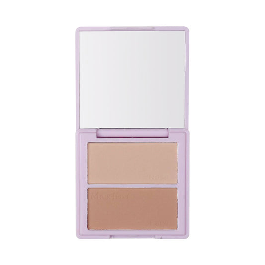 MAXFINE two-color three-dimensional contouring palette powdery and delicate nose shadow shadow does not remove makeup concealer long-lasting waterproof wholesale 