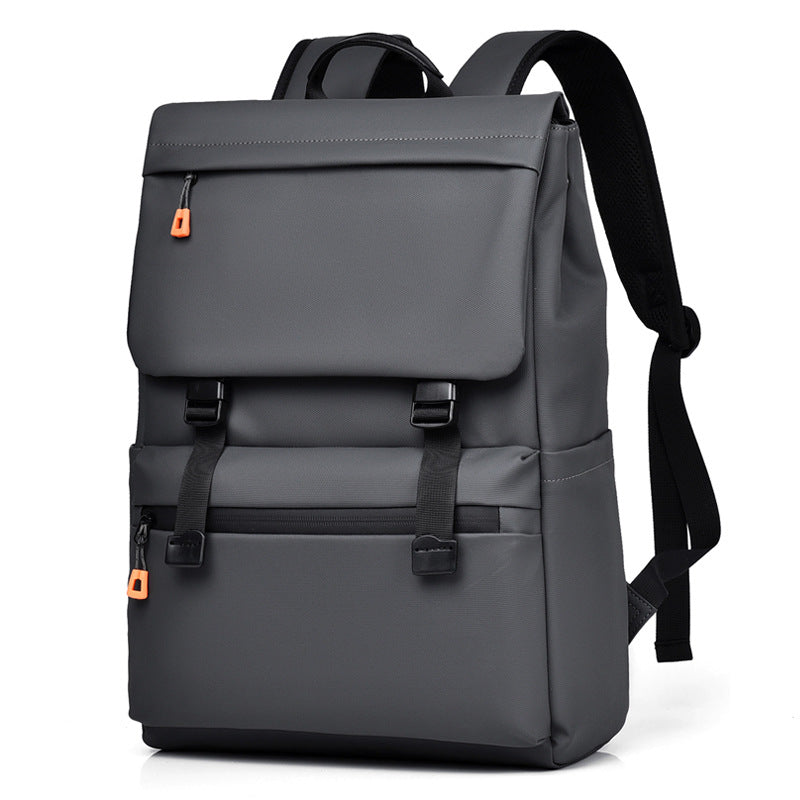 Kabinu casual backpack leather membrane waterproof business commuter computer bag backpack middle school student bag bag 