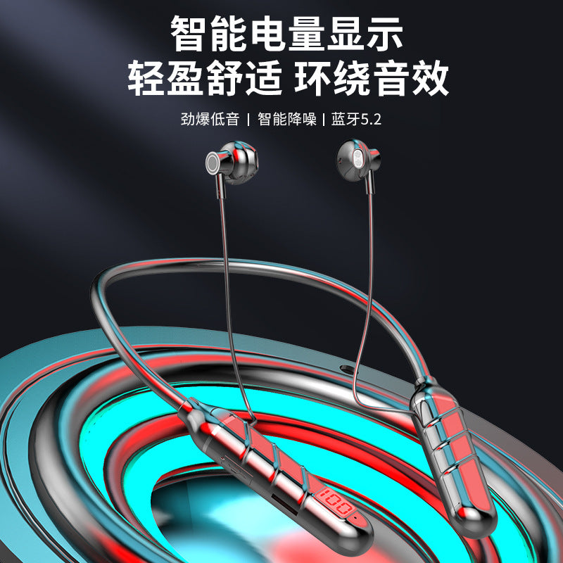 Rio Tinto BT22 display ကြီးမားသောပါဝါ binaural တာရှည်ဘက်ထရီသက်တမ်း Bluetooth ကြိုးမဲ့လည်ပင်းဆွဲထားသော လည်ပင်း အားကစား တေးဂီတ နားကြပ် ထုတ်လုပ်သူ