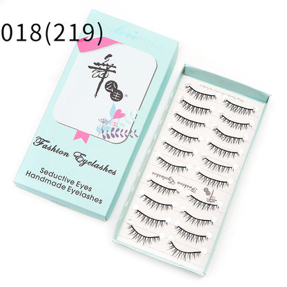 Little Devil Eyelashes DINGSEN Factory False Eyelashes 10 Pairs Internet Celebrity Thick Comic Eyelashes 