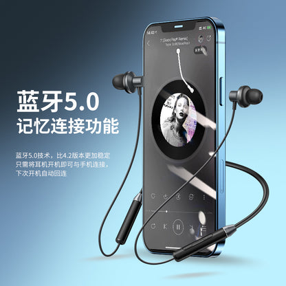 Rio Tinto သည် iPhone Android Bluetooth 5.0 တွဲလောင်းလည်ပင်းနားကြပ်အတွက် သင့်လျော်ပြီး in-ear wireless stereo magnetic suction sports headset