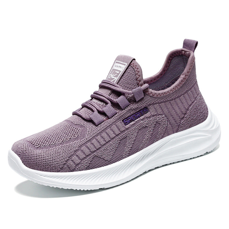 Shoes women's 2023 spring new flying woven women's shoes casual shoes breathable mesh shoes manufacturers direct hair comfortable sports shoes women 