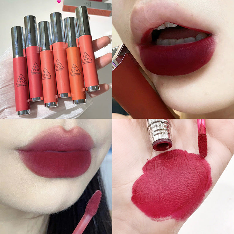 KekeMood matte matte lip glaze lip gloss matte whitening mirror beauty long-lasting velvet affordable student female niche 