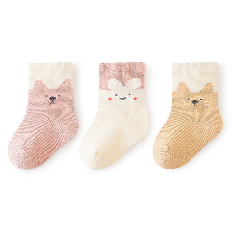 24 autumn baby socks a newborn boneless loose mouth baby infant cotton socks spring and autumn children Zhuji