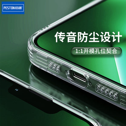 Baitong သည် Redmi 9A Note9 10 11Pro မိုဘိုင်းလ်ဖုန်းအတွက် သင့်လျော်ပြီး လေအိတ် ကြွေကျမှု ဆန့်ကျင်ဘက်ခွံ K40 50 ဖောက်ထွင်းမြင်ရသော အကာအကွယ်အဖုံး