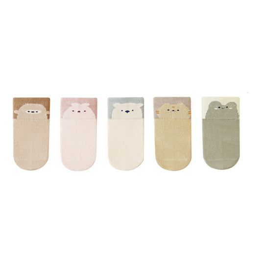 24 new baby socks spring and summer baby floor socks newborn a type cotton socks boneless loose mouth middle tube socks