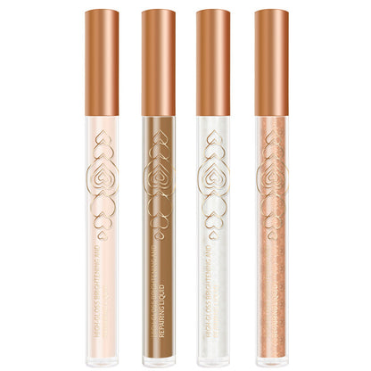 Bobani Light and Shadow Concealer Highlight Shadow Brightening Liquid Micro-Shimmer Matte Concealer Base Color Highlight Eyeshadow 