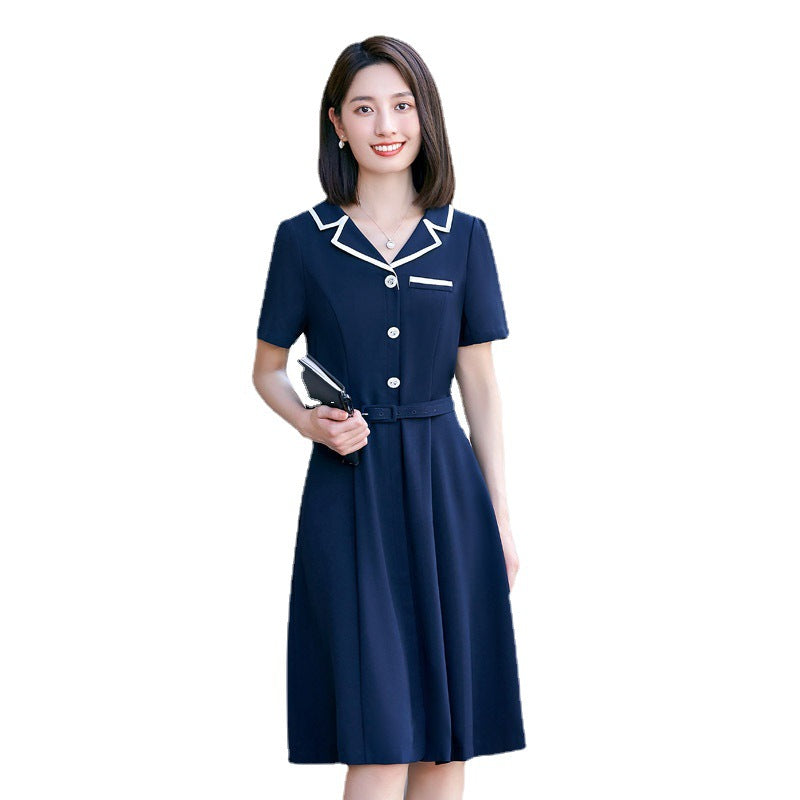 Kindergarten teacher teacher garden uniform speech clothing summer interview professional dress kindergarten teacher overalls dress 