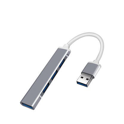 Type-C တစ်ခုမှလေးခု USB3.0 တိုးချဲ့အထိုင် အဒက်တာကြိုး MAC စာအုပ် မိုဘိုင်းလ်ဖုန်း လေးလုံးထိုး ပြောင်းပေးတဲ့ OTG