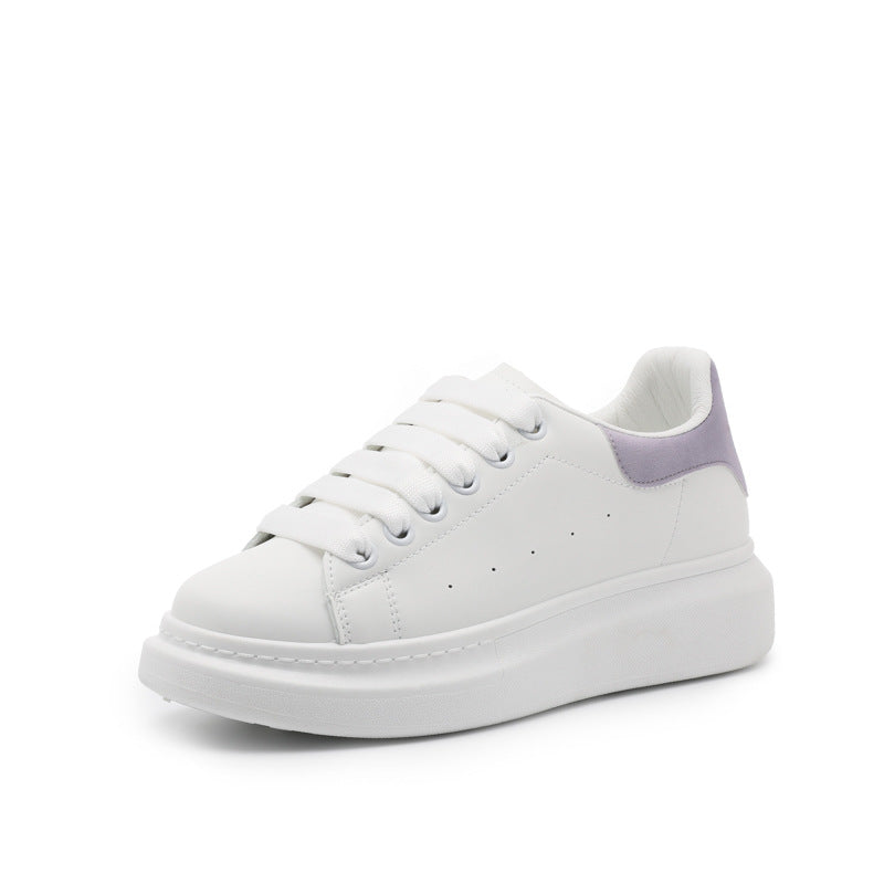 2022 new spring casual all-match fashion white shoes women's classic ladies thick bottom increased 801 