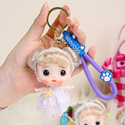 Yade Barbie doll 10 cm key chain bag pendant girl birthday gift doll trendy play doll batch 