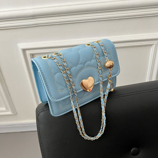 Internet celebrity chain bag women's 2022 popular new trendy fashion all-match Messenger high-end Western-style one-shoulder small square bag 