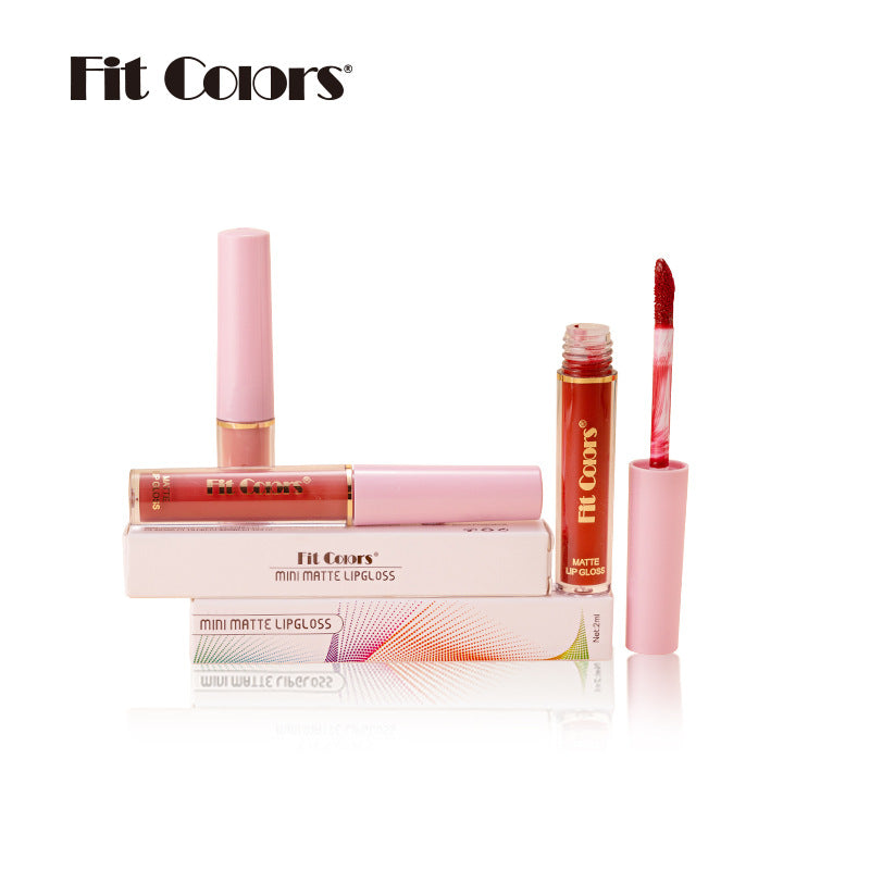 Fit Colors 12-color non-stick matte lip gloss matte velvet liquid lipstick lip gloss cross-border 