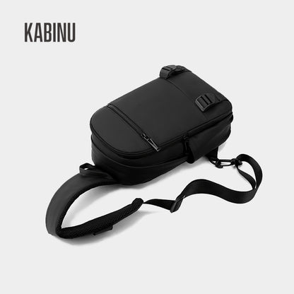 Kabinu new chest bag bag film business casual shoulder bag lightweight mobile phone bag usb student crossbody bag 