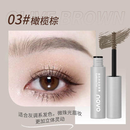 Domestic NOVO eyebrow dyeing cream is waterproof, long-lasting, does not fade and does not smudge, and dyes the roots clearly and naturally three-dimensional students' wild eyebrows 