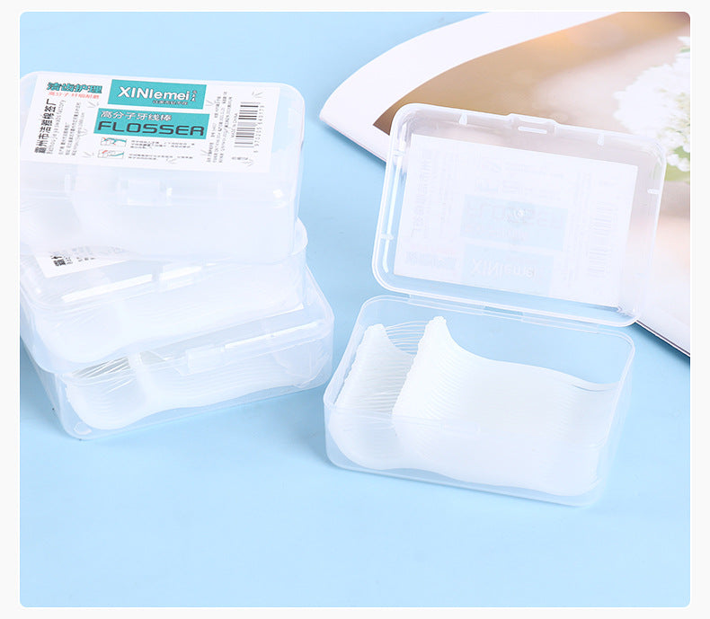 [Xinlemei] Boxed dental floss picks, about 30 pieces, family size, disposable fine polymer toothpicks, directly sold by the manufacturer 