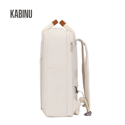 Kabinu lightweight women's computer bag casual backpack solid color middle school student bag work commuter backpack logo