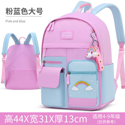 Cross-border ridge protection light weight school backpack shoulder bag big children's backpack girls children primary school schoolbag wholesale 