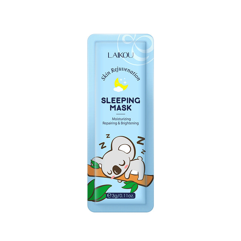 နယ်စပ်ဖြတ်ကျော် LAIKOU Koala Care Night Sleeping Mask 1 piece 3g အသားအရေ စိုပြေစေပြီး ရေဓာတ်ဖြည့်ပေးသော အသားအရေ ထိန်းသိမ်းမှု ထုတ်ကုန်များ 