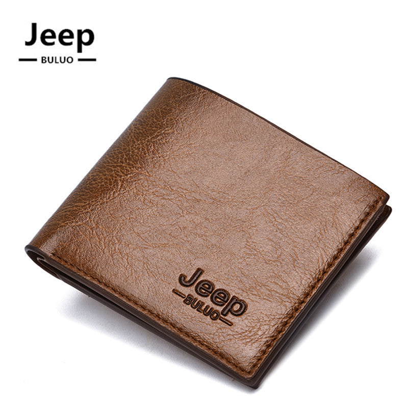 2021 Fashion New Men's Short Wallet Run Jianghu Portable Student Wallet Card Holder Summer Casual Men's Models 