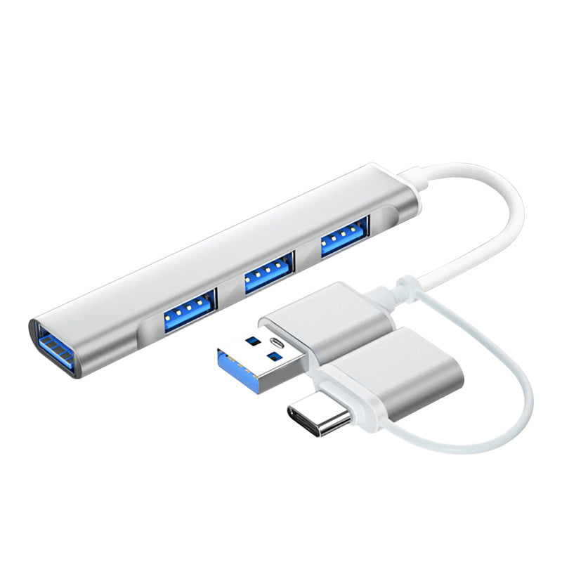 USB Extender 3.0 Set Splitter Adapter Type-C Laptop Expansion Dock One Four HUB ကို ဆွဲထည့်ပါ