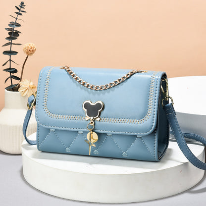 2022 New Women's Bags Mobile Phone Bags Trendy and Simple Women's Shoulder Bags Crossbody Bags Korean Style Magnetic Buckle Small Square Bags 