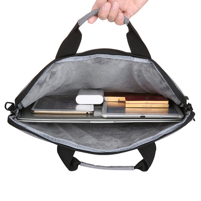 Thin Portable One Shoulder Ultrabook Liner Bag One Shoulder Diagonal Laptop Bag 15.6 Inch Waterproof Oxford Cloth 