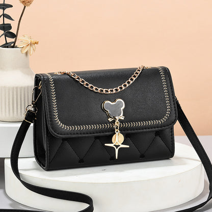 2022 New Women's Bags Mobile Phone Bags Trendy and Simple Women's Shoulder Bags Crossbody Bags Korean Style Magnetic Buckle Small Square Bags 