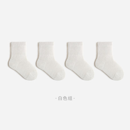 Summer mesh thin newborn baby socks boneless loose baby socks pure cotton a type boys and girls middle tube 