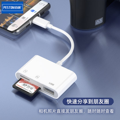 typec three-in-one multi-function SD/TF ကတ်ဖတ်သူ u disk မိုဘိုင်းလ်ဖုန်း တက်ဘလက် USB3.0 universal otg converter