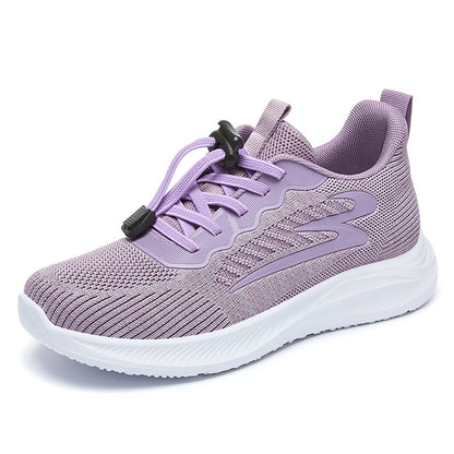 Women's Shoes Spring 2023 New Flying Weaving Women's Shoes Casual and Comfortable Single Shoes One-piece Delivery Sports and Leisure Mom Shoes 