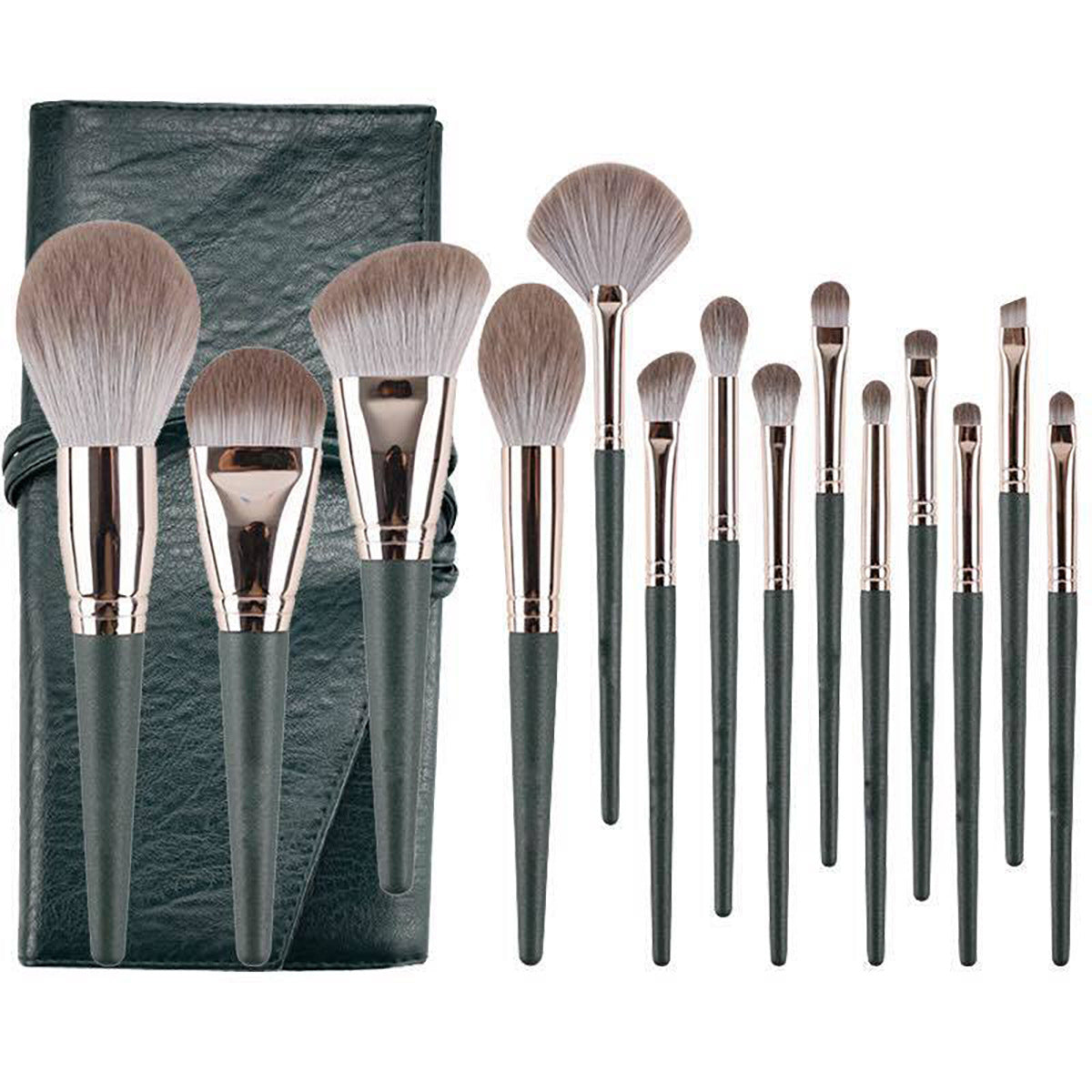 14 အပိုင်း Cangzhou Huayang Luyun မိတ်ကပ် Brush Set စူပါပျော့မိတ်ကပ် Brush Set အိတ်ဆောင်အပြည့်အစုံလက်ကား One Piece Dropshipping 