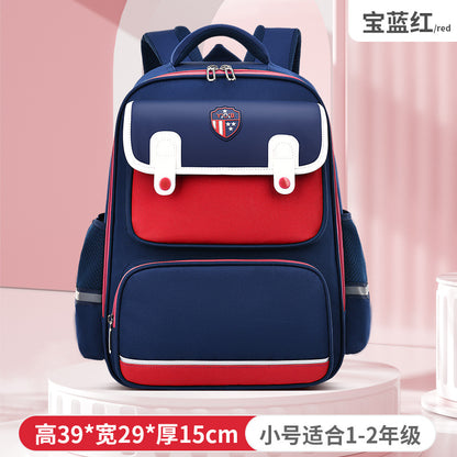 New schoolbags for primary school students grades 1-3-6 boys and girls children's schoolbags British large-capacity backpacks to reduce the burden 