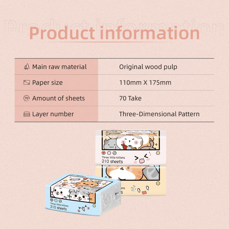 Foreign trade log embossed English version napkins 12 packs of food stall paper 3 layers of wet water paper towels wholesale 