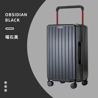 Trolley suitcase with central wide trolley suitcase ABS+PC for women large capacity password suitcase universal wheel for men 