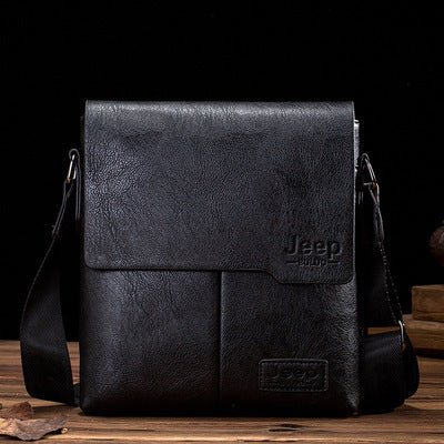 New Men's Shoulder Bag Business Casual Messenger Bag Trendy Korean Version Vertical PU Leather Men's Bag One Dropshipping 