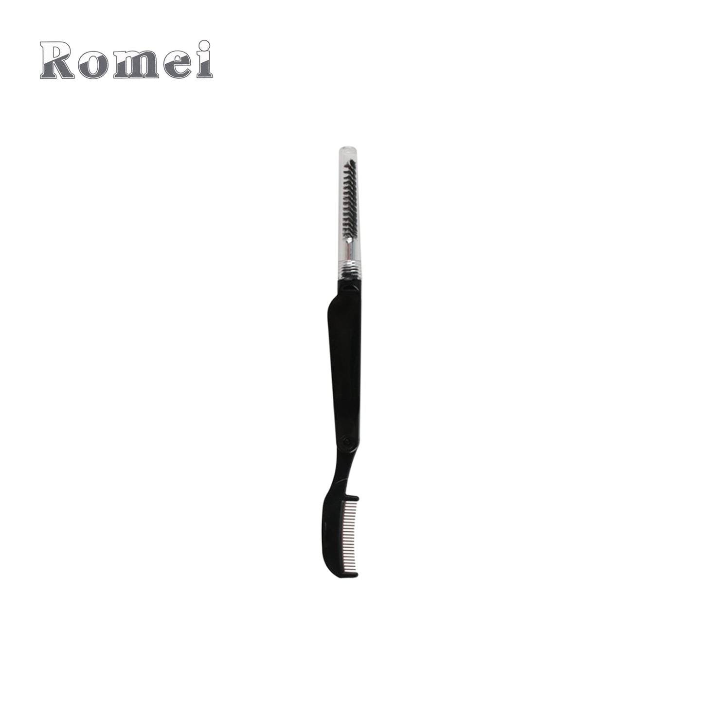 Dual-purpose stainless steel eyelash brush, eyelash comb, eyebrow comb, makeup mascara brush 