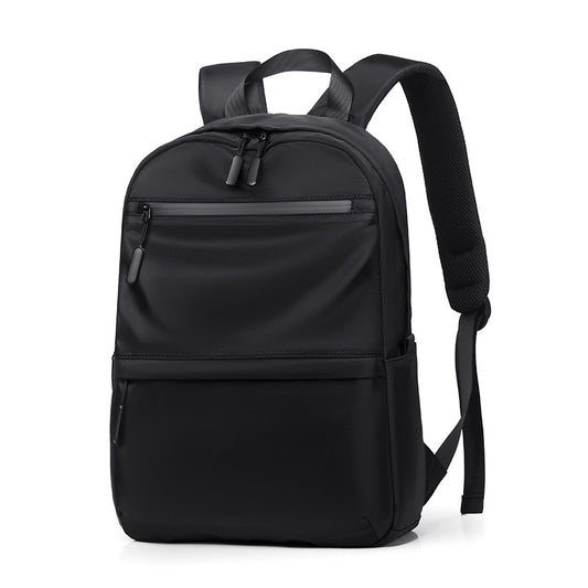 New style backpack for men, large capacity, versatile for commuting, 14-inch simple, unisex logo, school bag for junior high and high school students, for women 