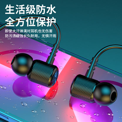 New Bluetooth Wireless Headphones Hanging Neck Sports Binaural In-Ear Neck Hanging Ultra-long Standby Battery Manufactor Wholesale 