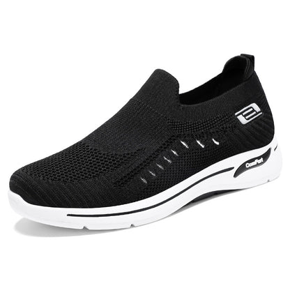 Shoes men's 2023 summer new men's shoes casual men's flying weaving running shoes cloth shoes breathable couple sports shoes men 