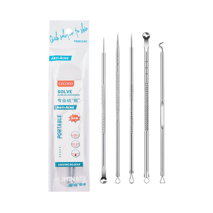 GECOMO ultra-sharp cell clip acne needle set ultra-fine tweezers to remove blackheads and scrape closed mouth acne needle beauty tool 