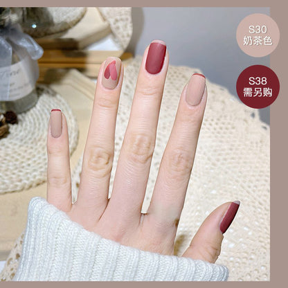 2023 new nail polish spring and summer color water-based frosted nail polish, non-peelable, baked and naturally dried, available for pregnant women 